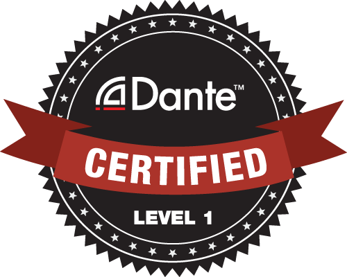 DANTE Level 1 Certified