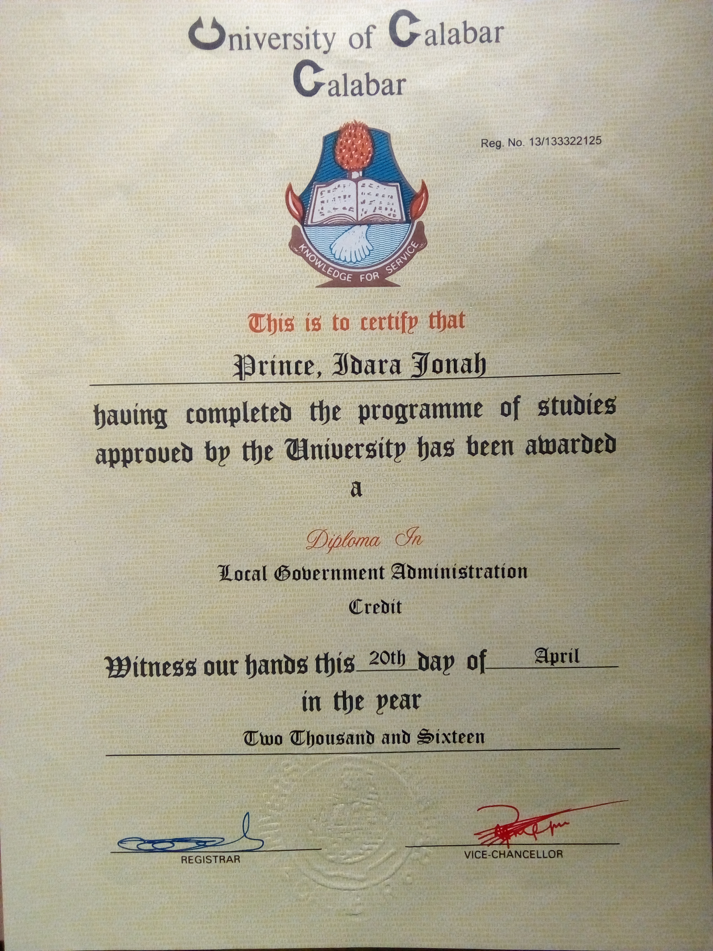 DIPLOMA