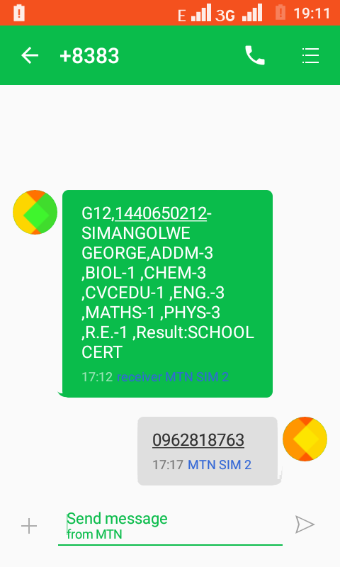 Those are my secondary results